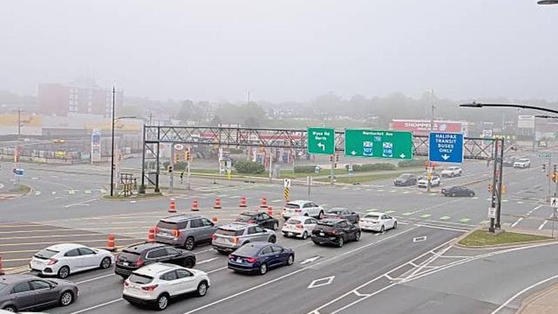 Macdonald Bridge - Halifax bound
