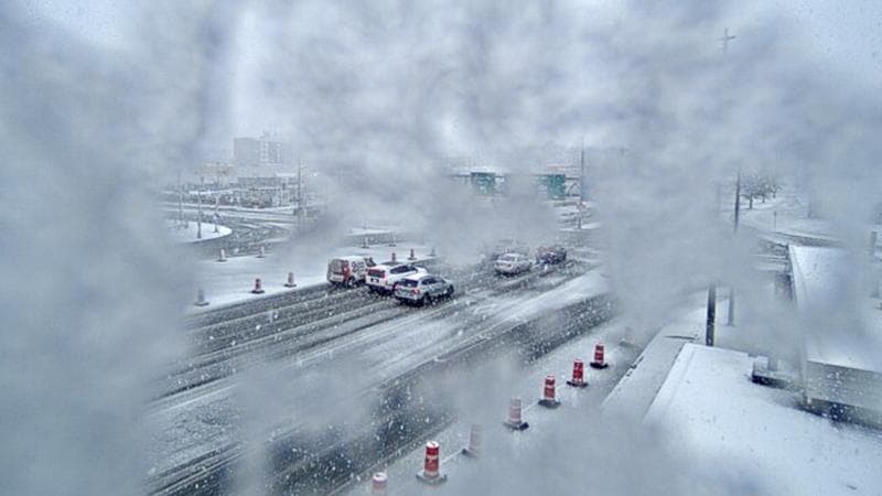 Macdonald Bridge - Halifax bound