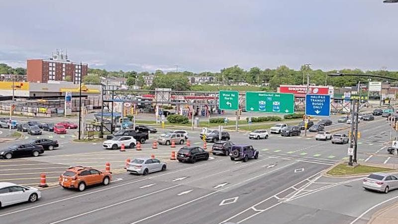 Macdonald Bridge - Halifax bound