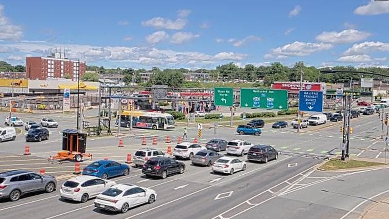 Macdonald Bridge - Halifax bound