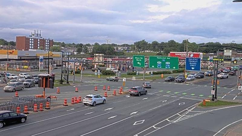Macdonald Bridge - Halifax bound