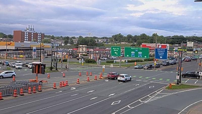 Macdonald Bridge - Halifax bound