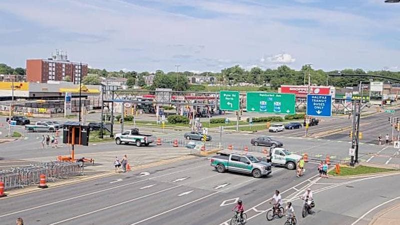 Macdonald Bridge - Halifax bound