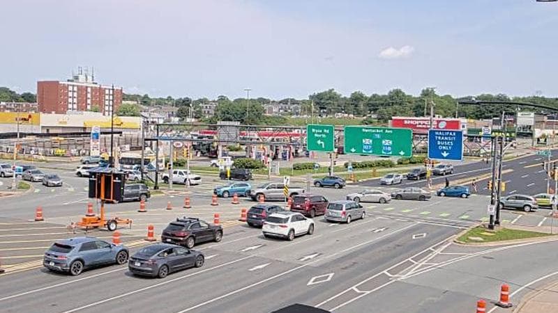 Macdonald Bridge - Halifax bound